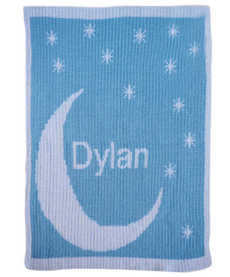 Moon and Stars Knit Blanket